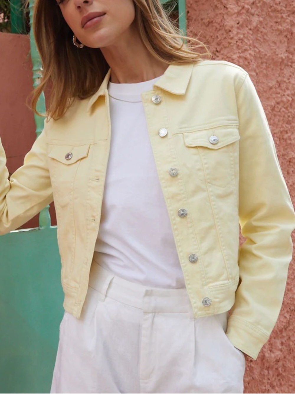 Threadbare Yellow Classic Denim Jacket